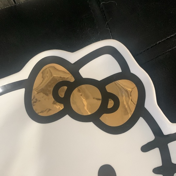 New Hello Kitty In Gold Metallic Bow Jewelry Trinket Tray Dish By Sanrio - Picture 2 of 8